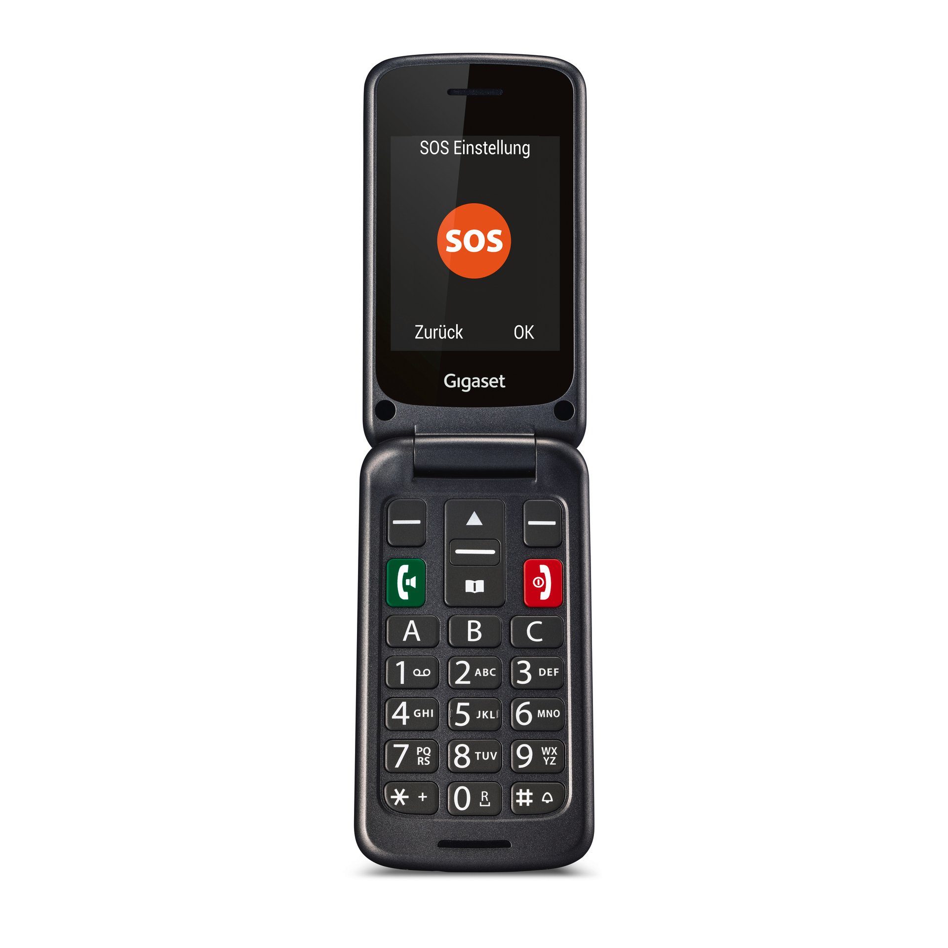Gigaset GL590 Smartphone (7,3 cm/2,8 Zoll, 0,3 MP Kamera)