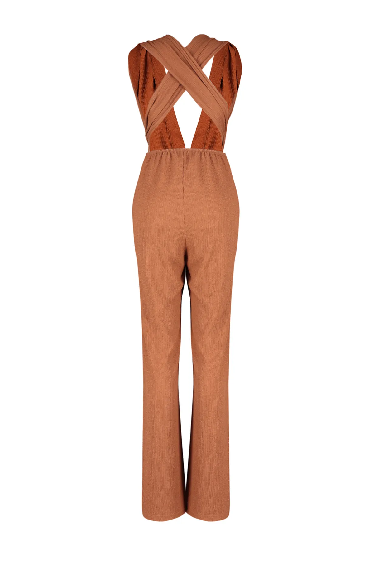 Trendyol Collection  Brauner, gewebter, gebundener Overall TBESS23TU00010