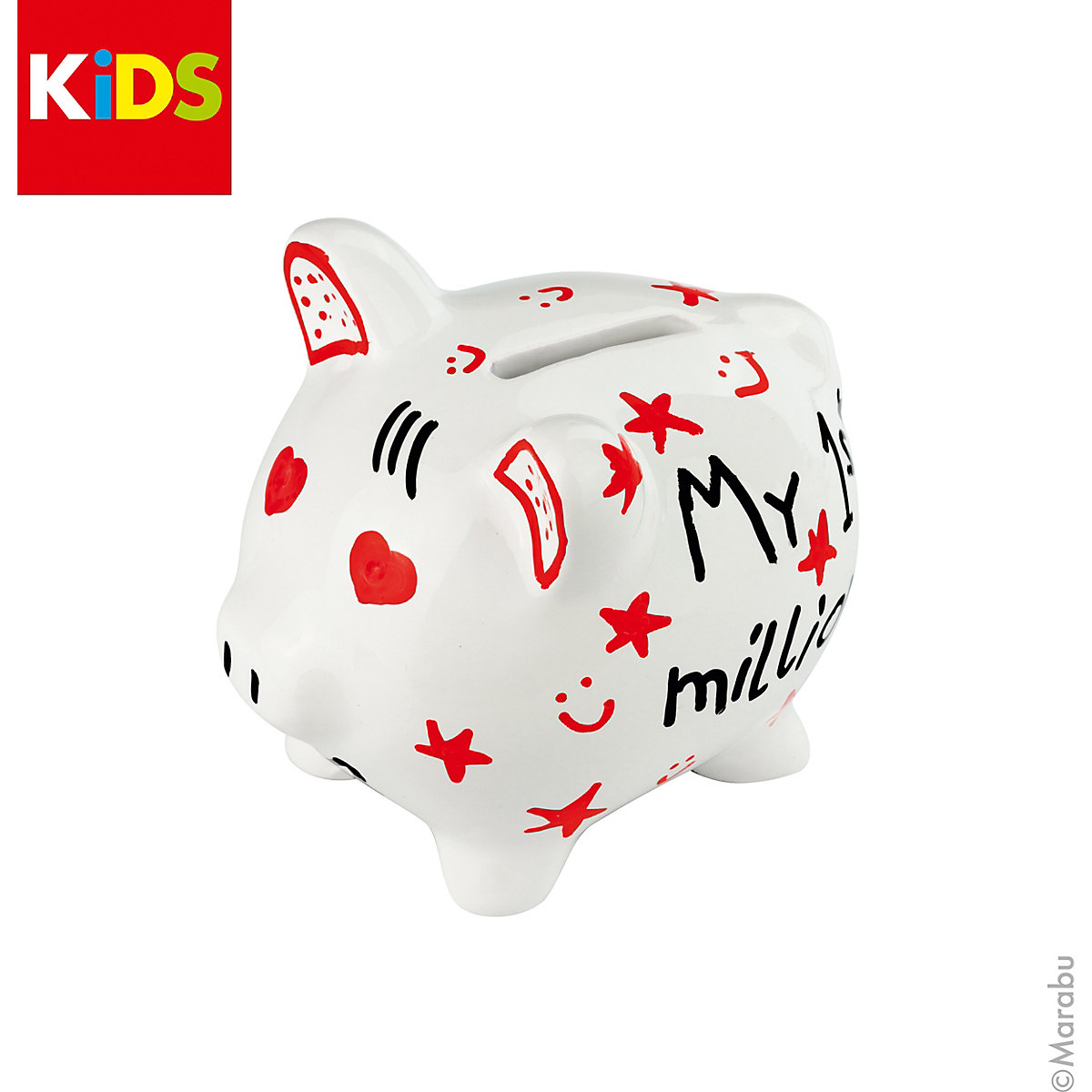 KiDS Porcelain & Glas Painter - Sparschwein-Set