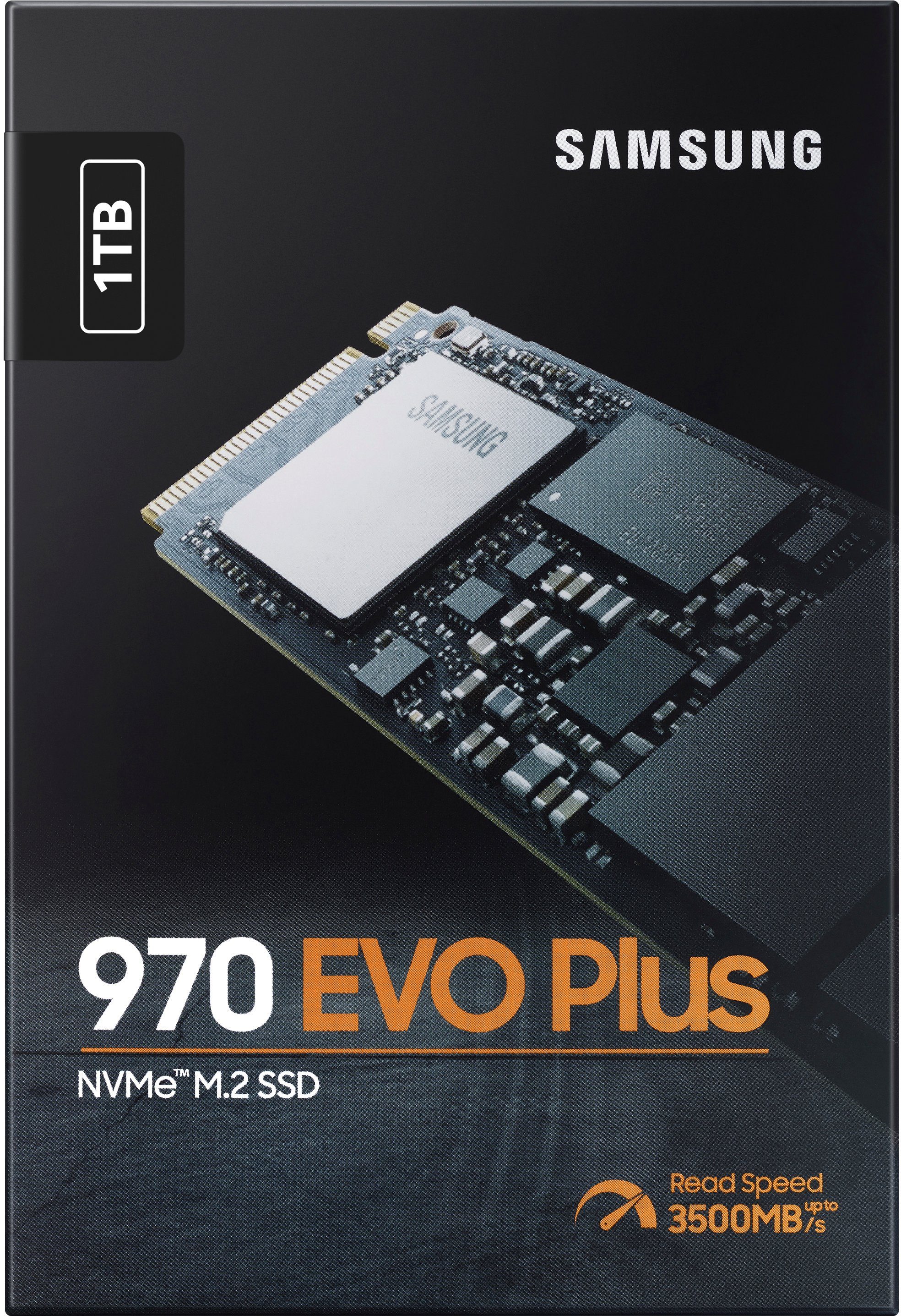 Samsung 970 EVO Plus NVMe™ M.2 1 TB interne SSD (1 TB) 3500 MB/S Lesegeschwindigkeit, 3300 MB/S Schreibgeschwindigkeit