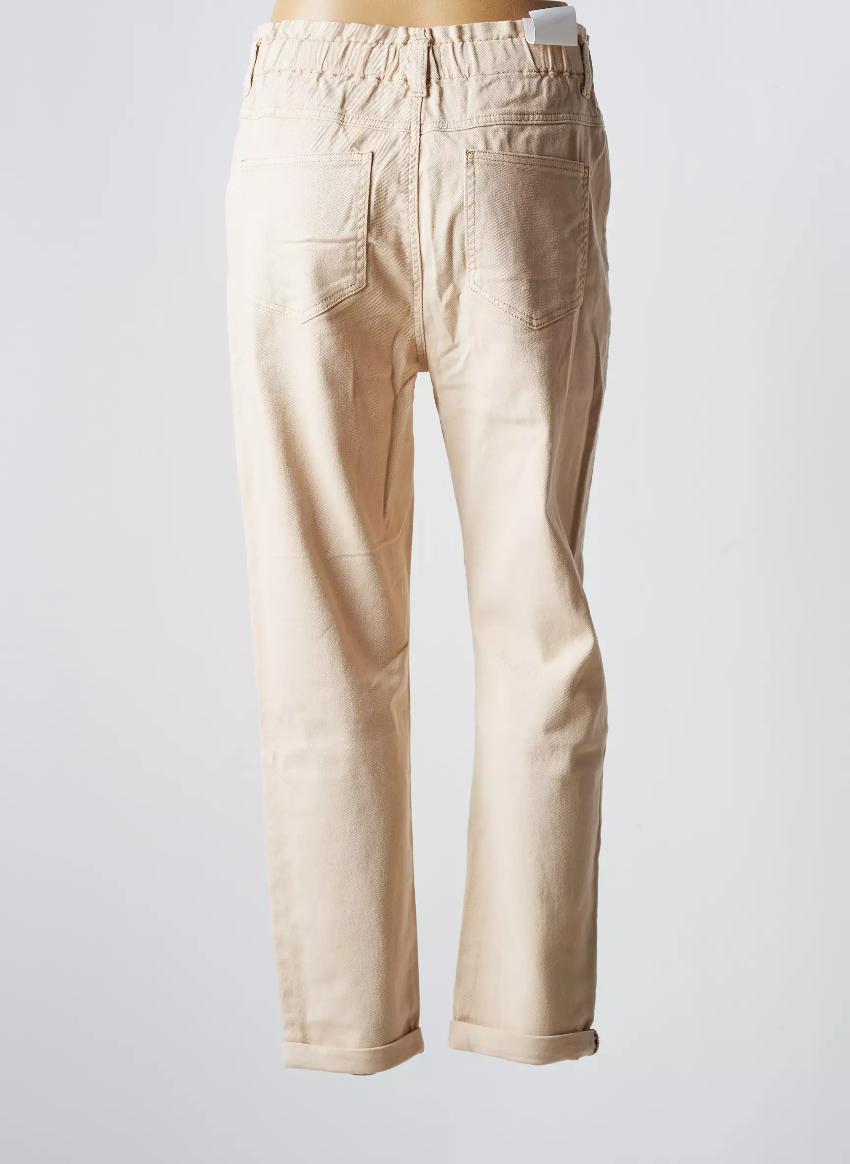 C Est Beau La Vie Jeans Coupe Droite Femme couleur beige