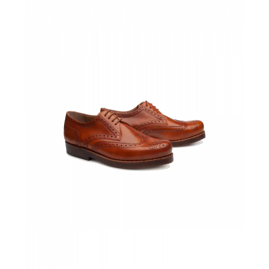 Heinrich Dinkelacker - Businessschuhe Derby RIO FULL-BROGUE TC Kalbsleder - braun