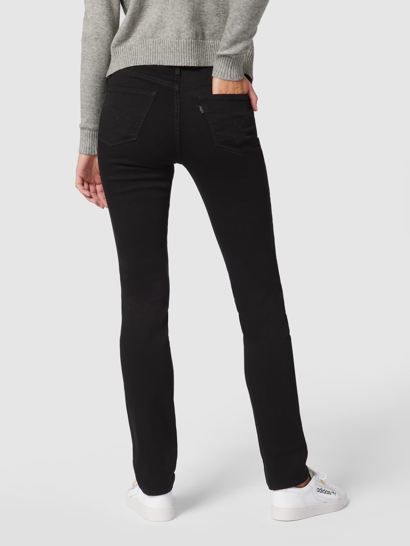 Shaping Slim Fit Jeans mit Stretch-Anteil Modell '312™' in schwarz