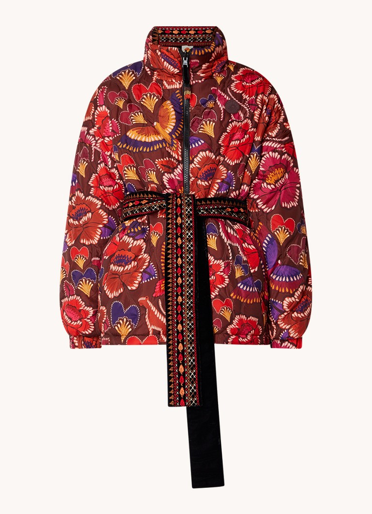Farm Rio  Reversible puffer jack met strikceintuur