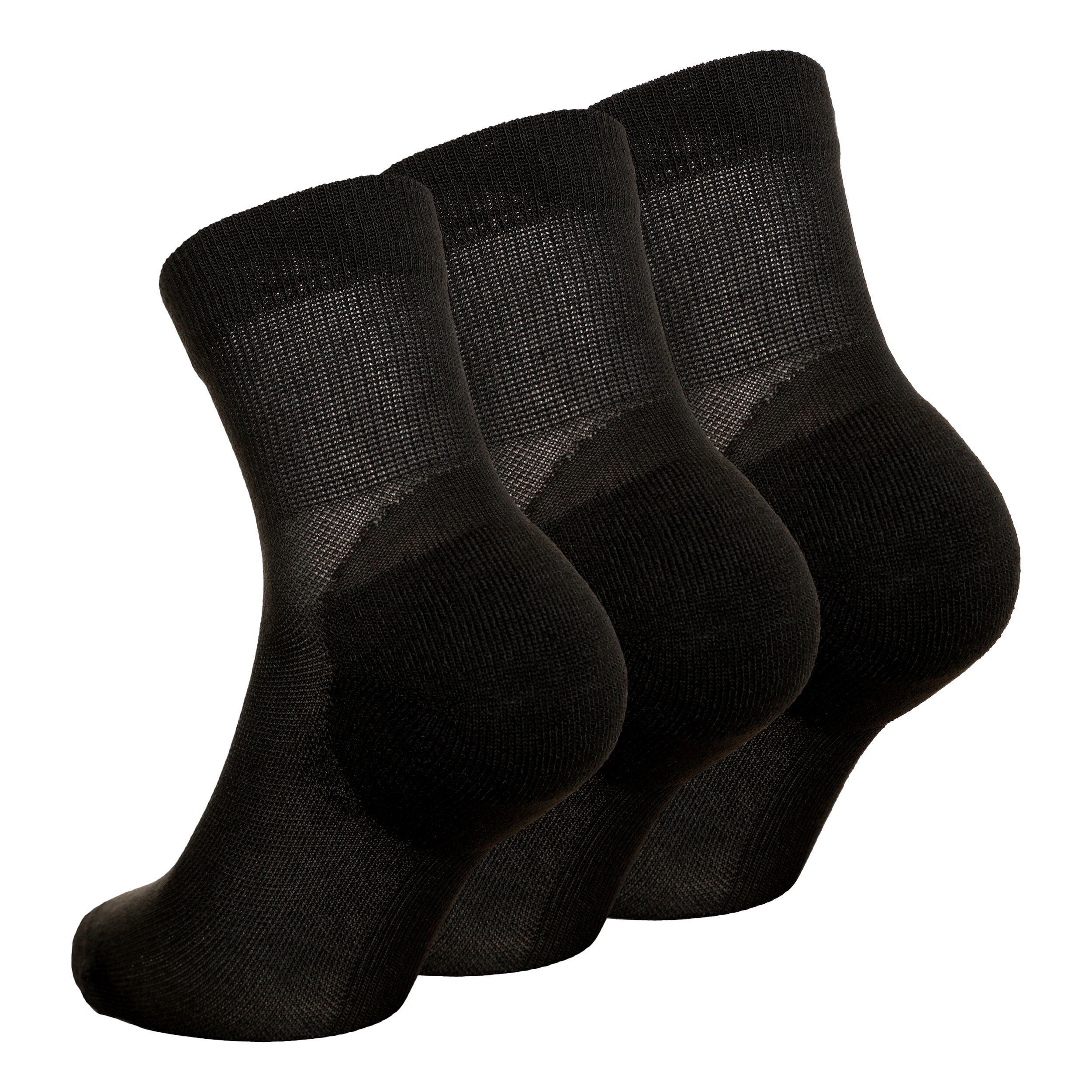 Quarter Active Sportsocken 3er Pack - Schwarz