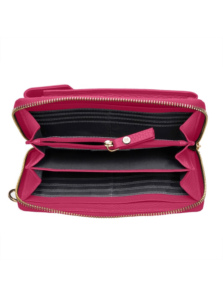 Lazarotti Bologna Leather Handytasche Leder 11 cm in hot pink günstig kaufen onesize