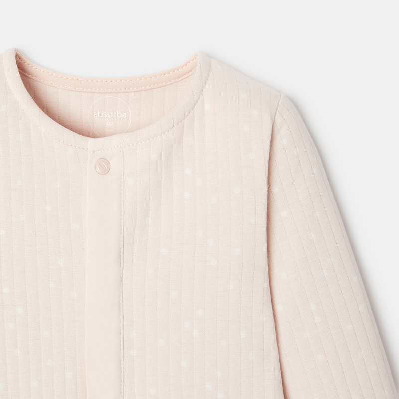 Combinaison en maille tubique rose naissance Absorba