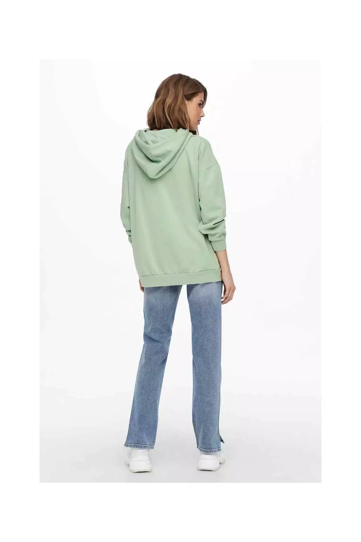 Only Sweat Capuche Femme couleur vert