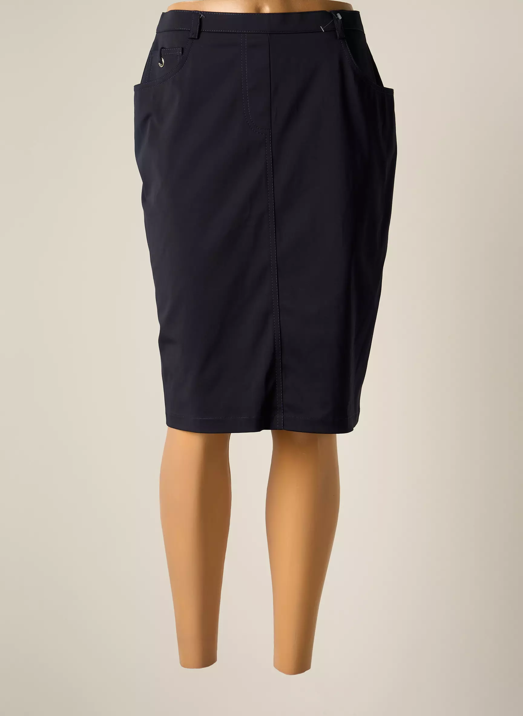Jumfil Jupes Mi Longues Femme couleur bleu