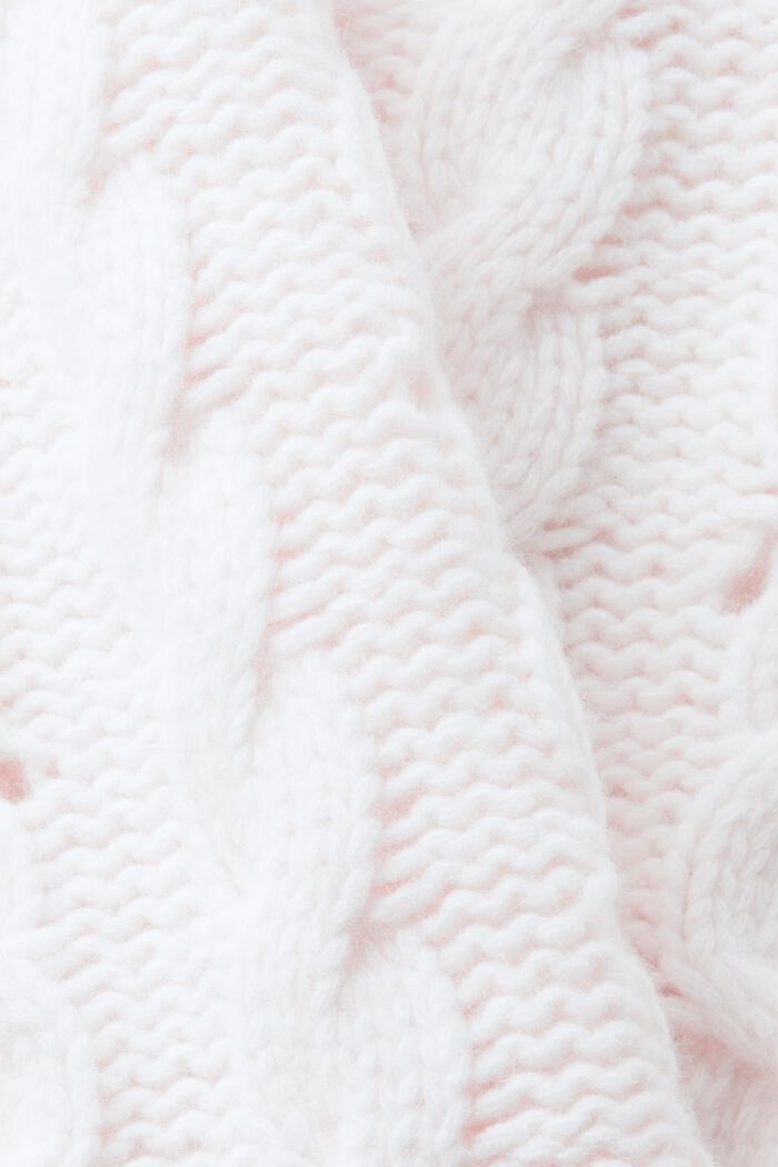 Zopfstrickpullover, Wolle-Kaschmir-Mix
