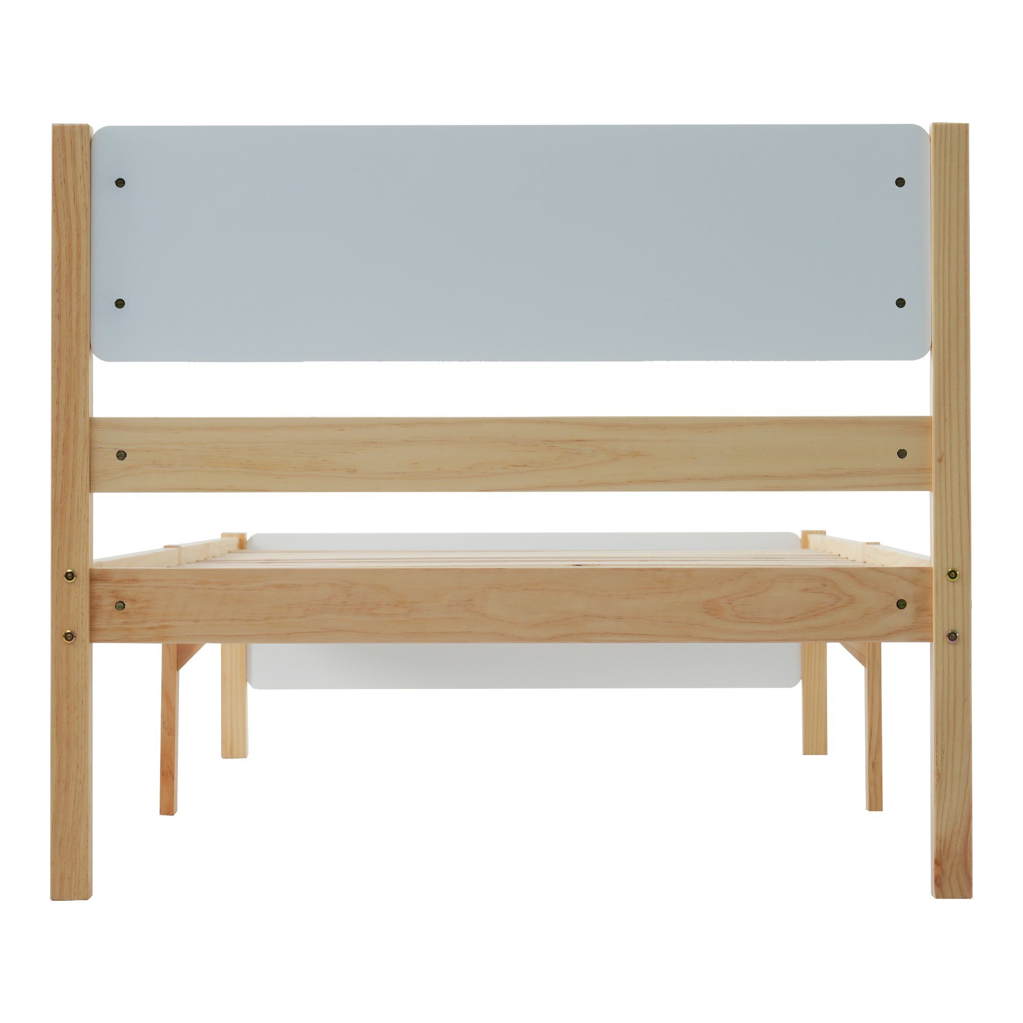 Gotagee Holzbett Futonbett Einzelbett mit Mittelfuß Holzbett Jugendbett Doppelbett Bett
