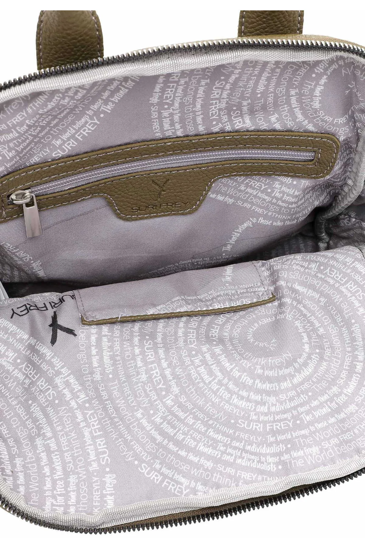 SURI FREY  Rucksack - Grün - Unifarben