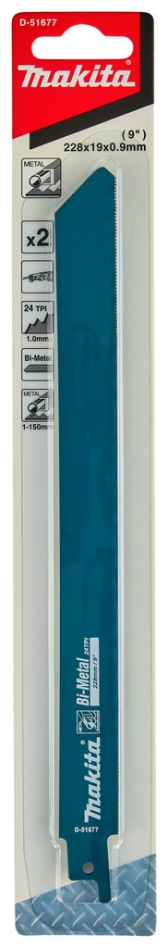 Makita Accessories D-51677 Μεταλλική λάμα σπαθόπριονου 228 mm