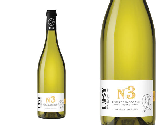 Uby N°3 Colombard Sauvignon Sud-Ouest Côtes de Gascogne