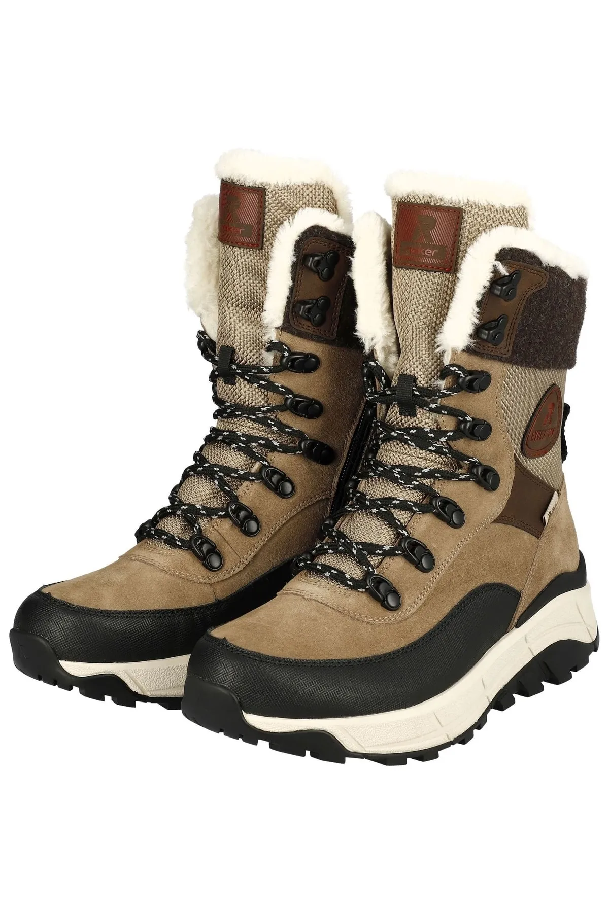 Rieker  Stiefelette - Braun - Flacher Absatz