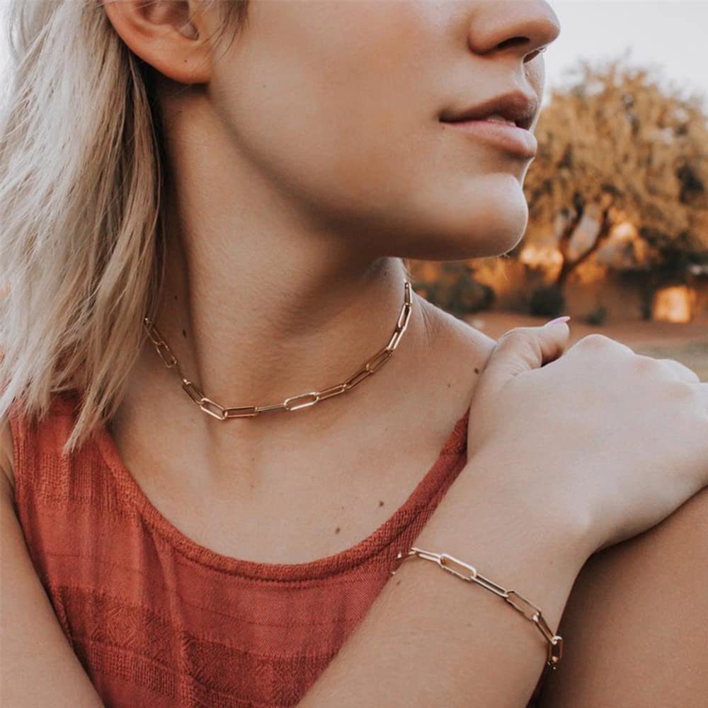POCHUMIDUU Armband Armband Silber 925 für Damen Schließe Büroklammer Kette Armbänder, Armband Verstellbare Armbänder für Frauen