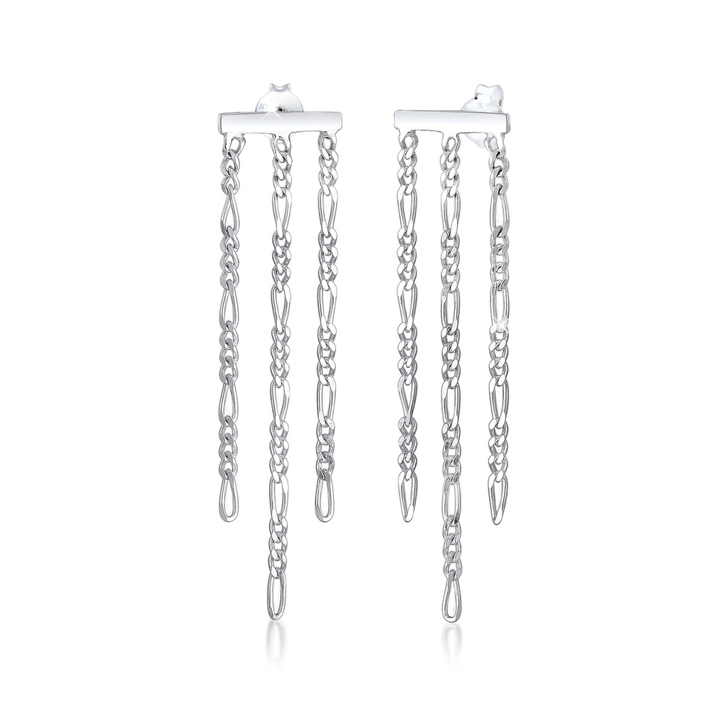 Elli Elli Boucles d'Oreilles Glamour Pendre Chaîne Look Boucles d'Oreilles Femme-(925/ Boucles d'oreilles