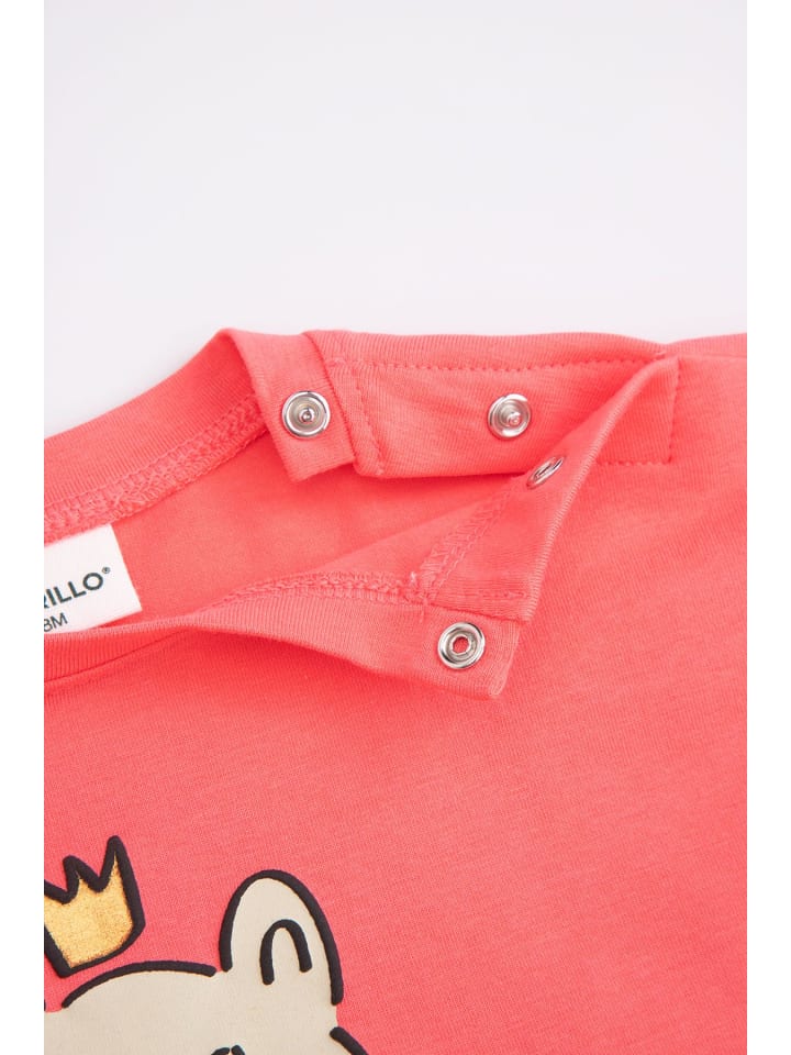 Coccodrillo T-Shirt mit langen Ärmeln in rosa günstig kaufen