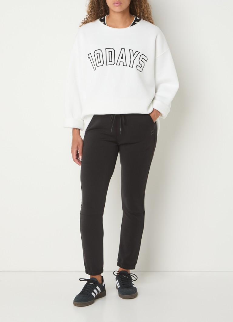 Maglione oversize 10DAYS con logo ricamato