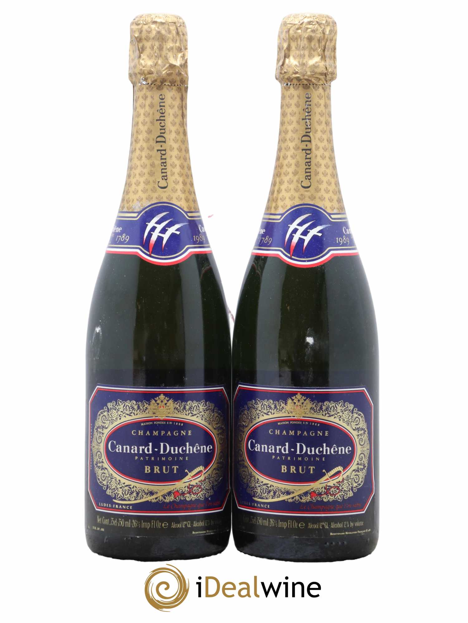 Champagne Bicentenaire Canard Duchene  - Lot de 2 Bouteilles