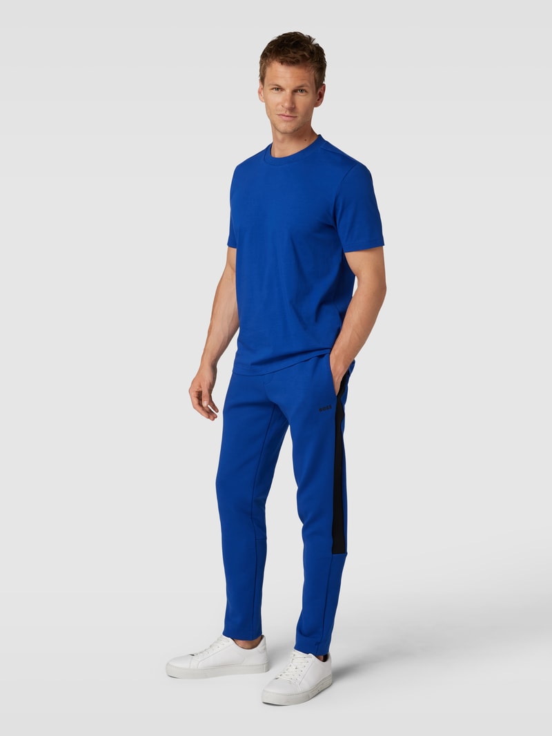 Sweatpants mit Label-Print Modell 'Hadim' in royalblau