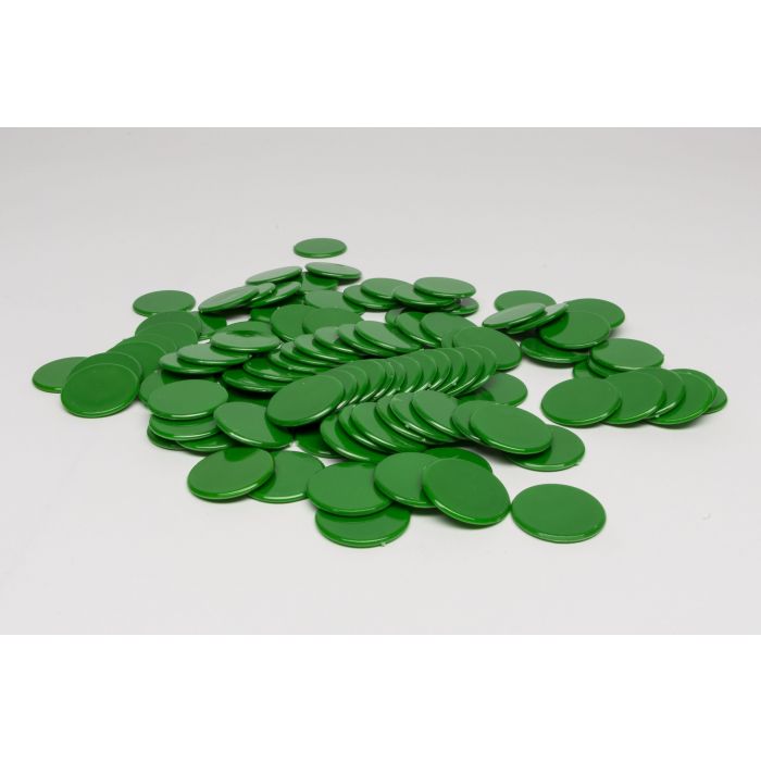 ca. 100 Plastikchips 25mm Durchmesser (98 gr.)