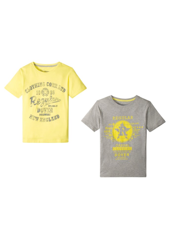 Jungen T-Shirt aus Bio-Baumwolle (2er Pack)