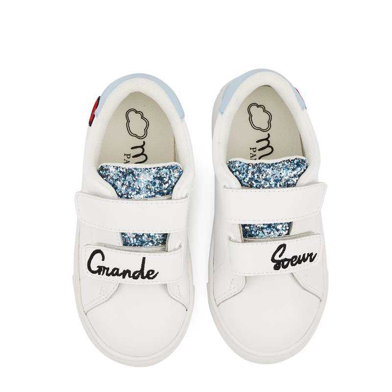 Baskets en cuir Mini Edith grande soeur