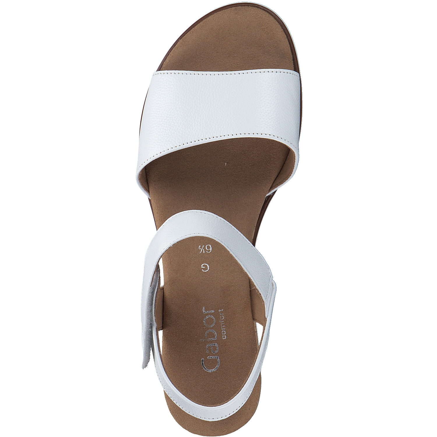 Gabor Comfort 22.750, Keilsandaletten, Damen, weiss(Kork/offwhi)