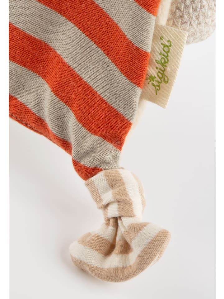 Sigikid Schnuffeltuch Natural Stripes Green in orange günstig kaufen onesize