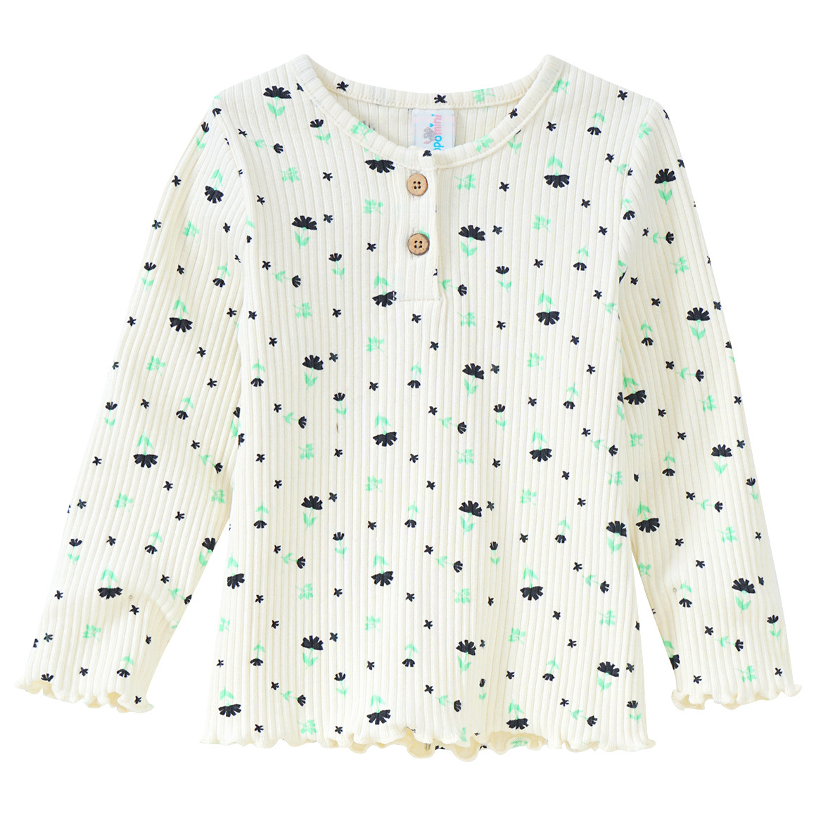 Baby Langarmshirt mit Blümchen-Allover