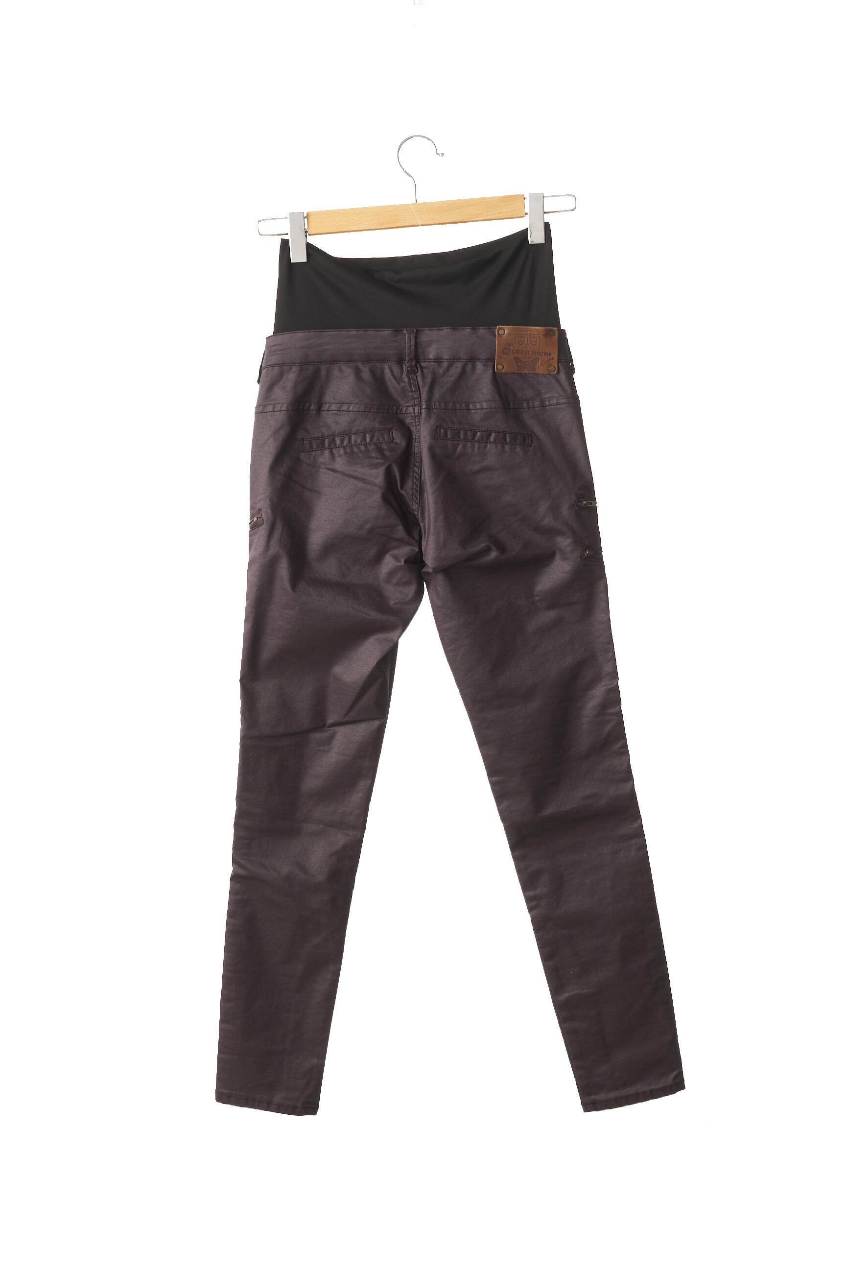 Queen Mum Pantalons Maternite Femme couleur violet