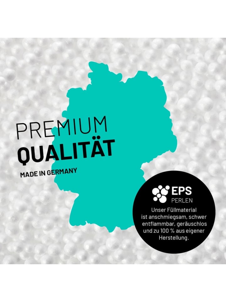 Lumaland Sitzsack 2-in-1-Sitzsack - 300l 120 x 80 x 75 cm - Apfelgrün günstig kaufen onesize