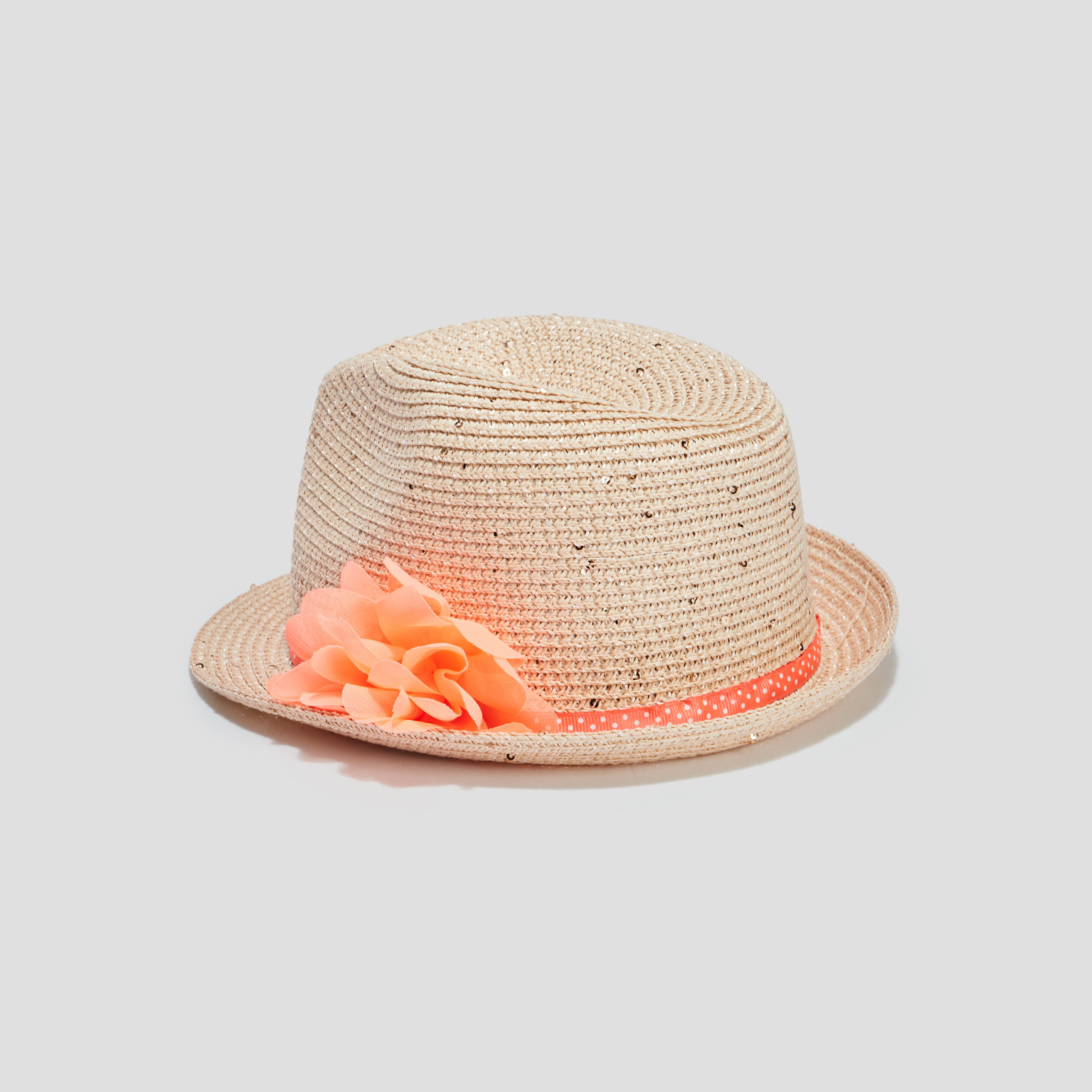 Chapeau à ruban et fleur multicolore fille | La Halle
