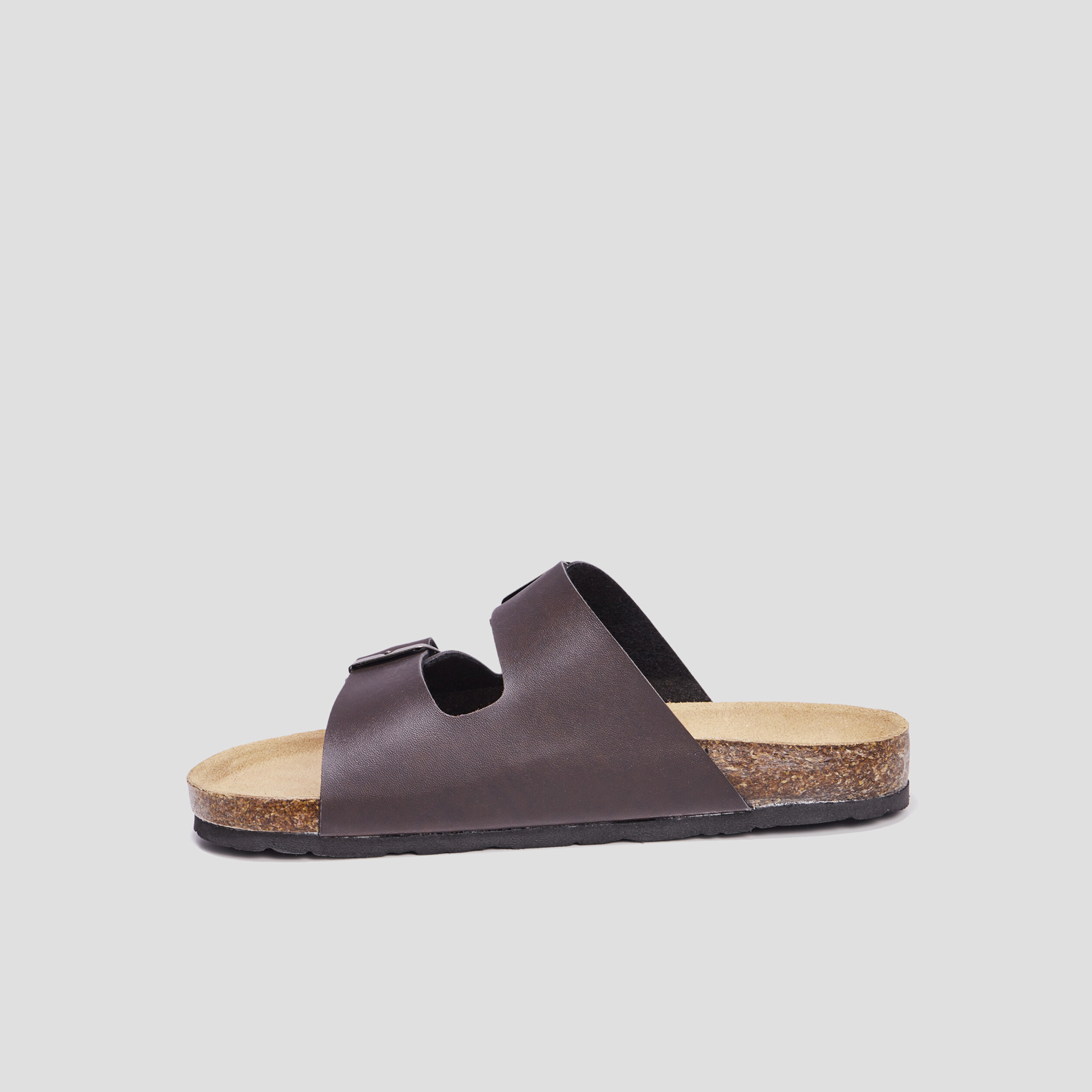 Mules avec boucles Goaleres marron homme | La Halle