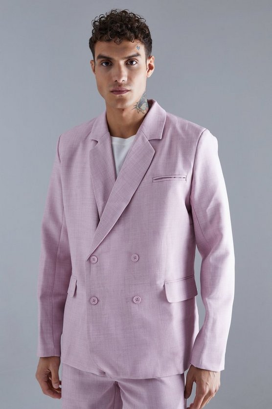 Lockere zweireihige Anzugjacke