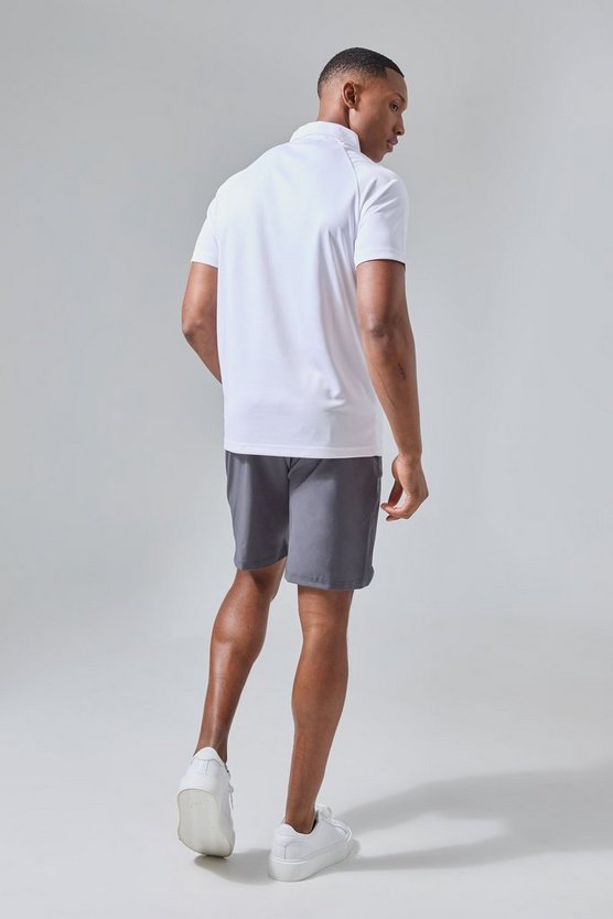 Man Active Golf Poloshirt mit Reißverschluss