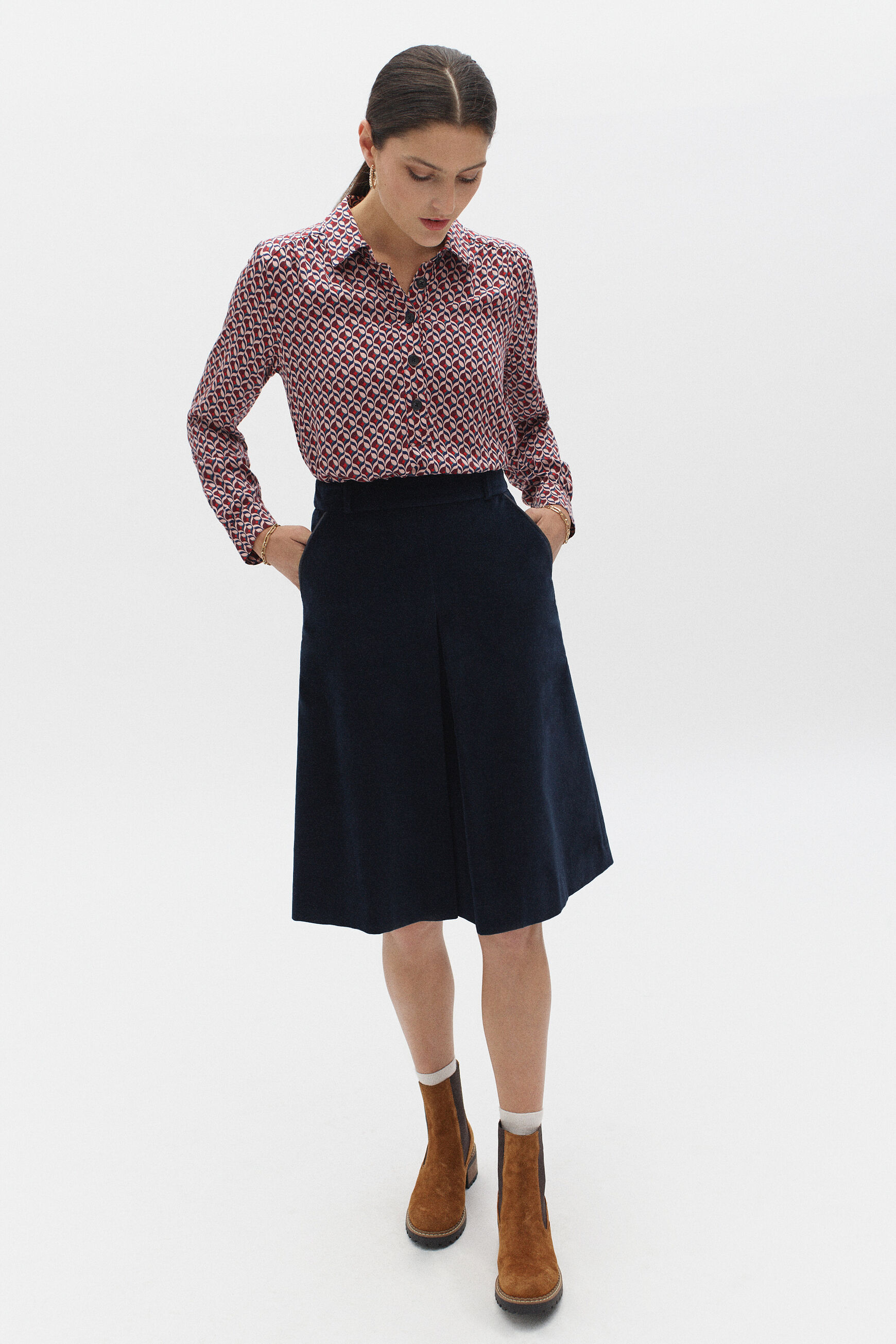 jupe sunny bleu marine femme