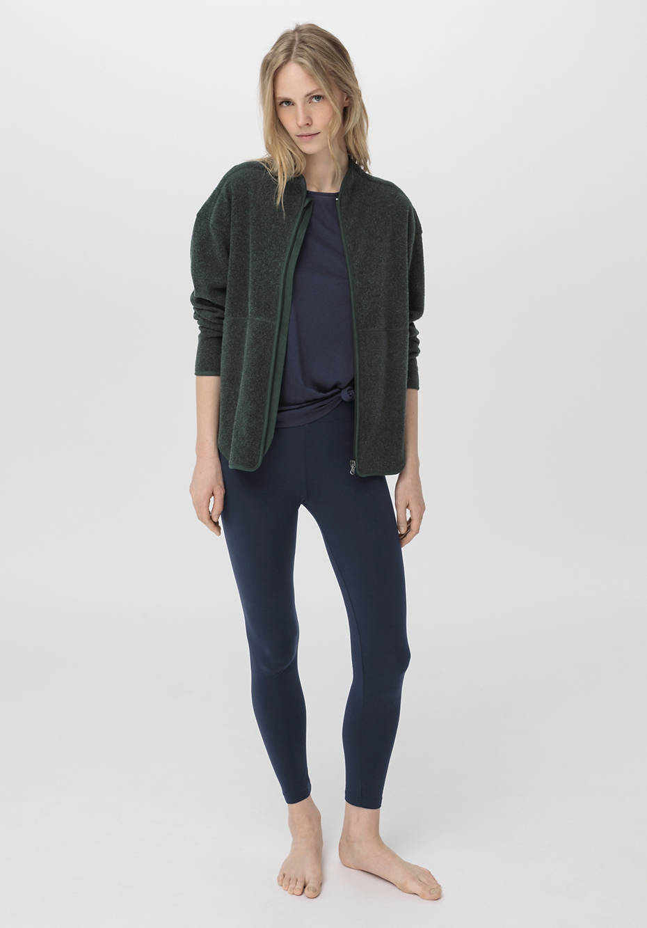Fleece-Jacke ACTIVE LIGHT aus reiner Bio-Baumwolle