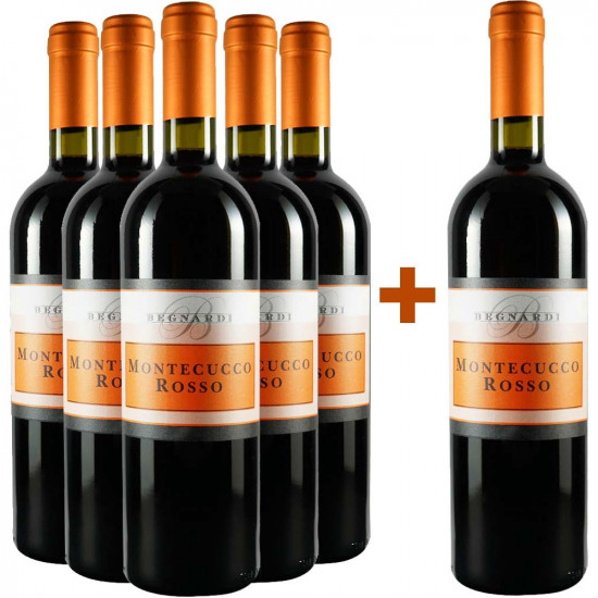 5+1 Paket Montecucco Rosso DOC - Begnardi