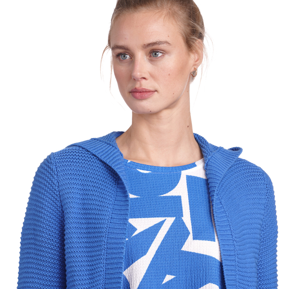 Damen Strickjacke mit Kapuze