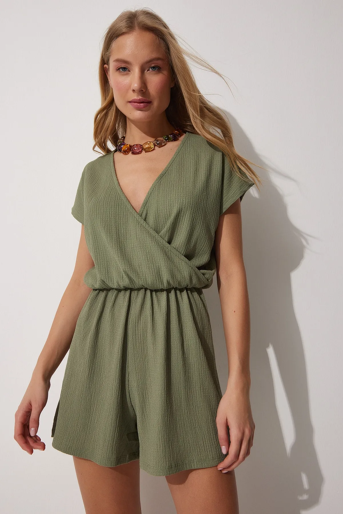 Happiness İstanbul  Jumpsuit - Khaki - Relaxed Fit