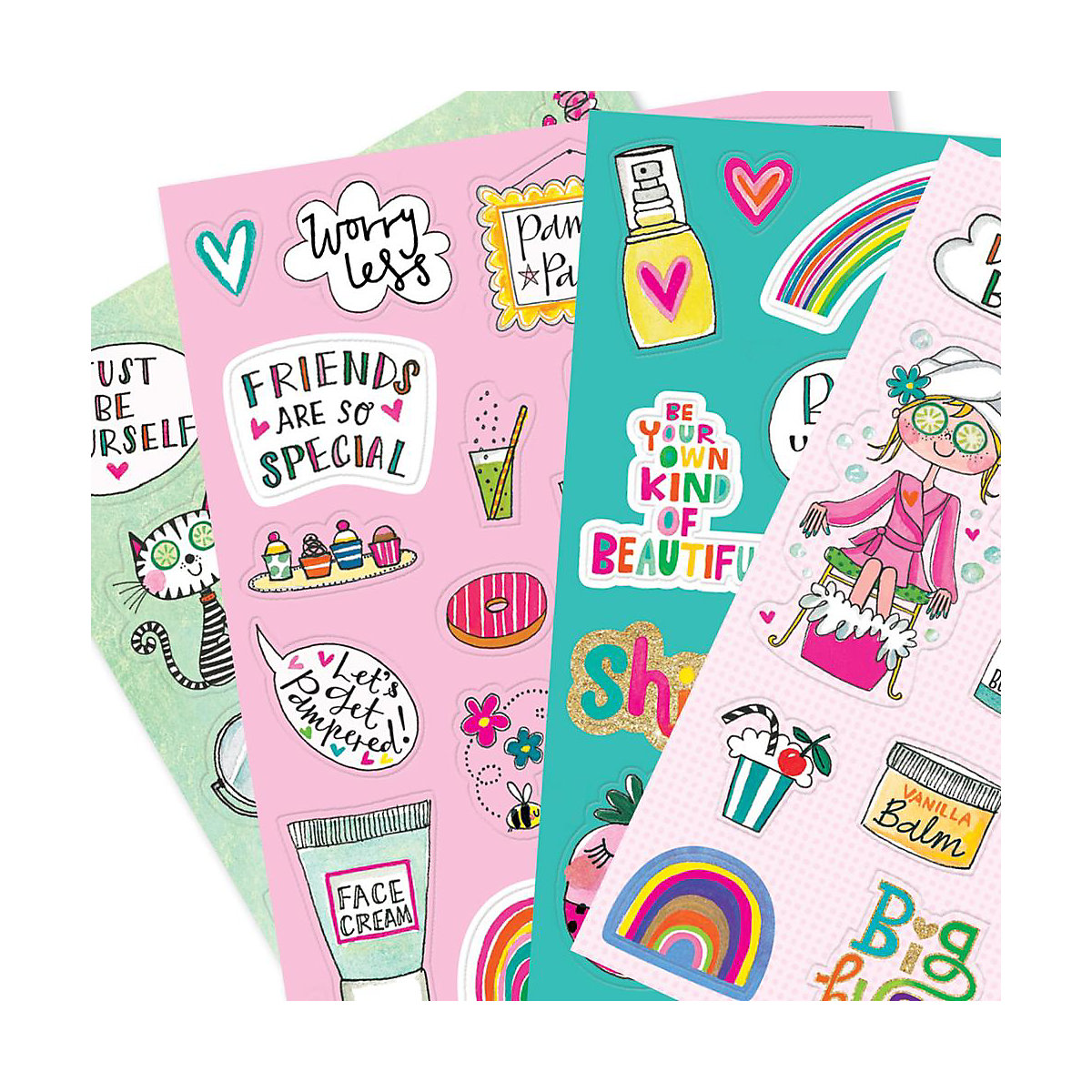 Sticker-Set Beauty inkl. 80 Sticker, 18 x 13 cm