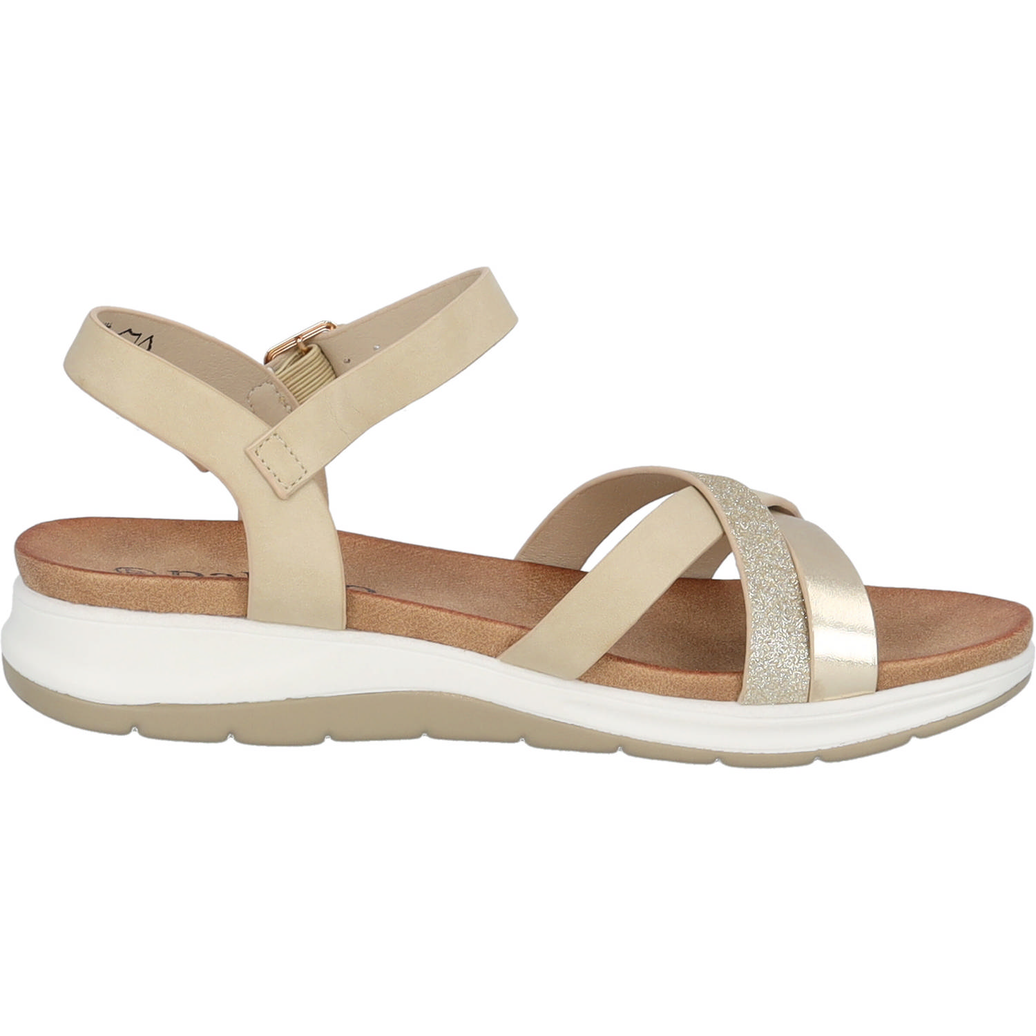 Palado Jantai, Sandalen, Damen, Gold