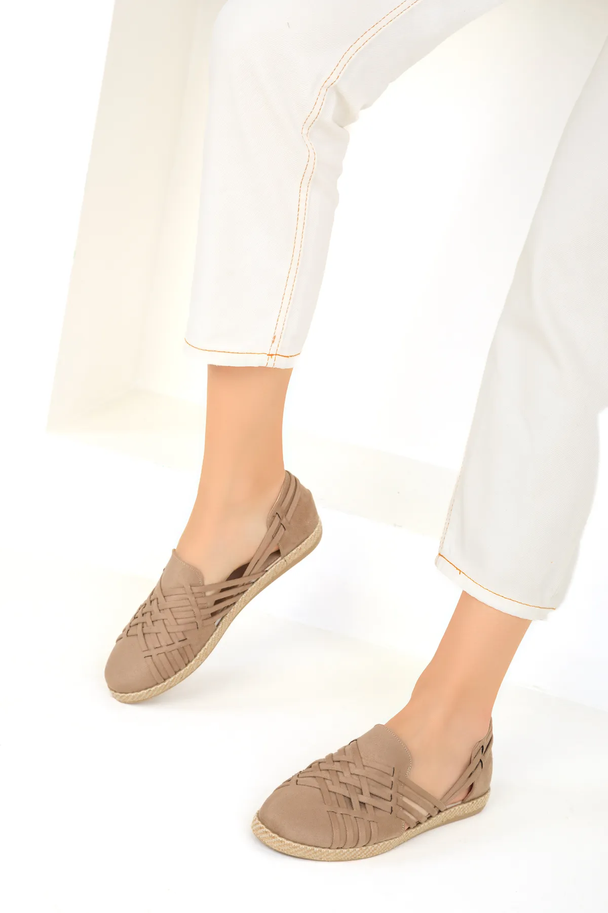 SOHO  Espadrilles aus Nerzwildleder für Damen 14711