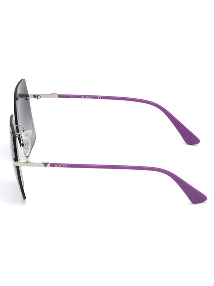 Guess Damen-Sonnenbrille in Silber/ Lila günstig kaufen onesize