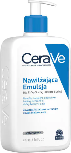 „CeraVe“ drėkinamoji emulsija normaliai, sausai ir labai sausai odai, 1000 ml