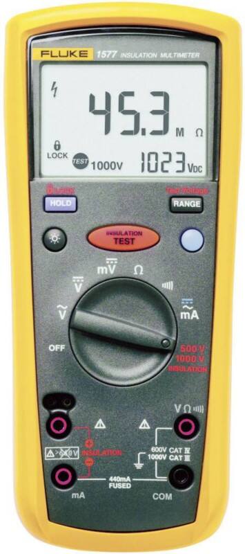Fluke Tragbares Multimeter 2157280 Stromversorgung: Batterie Test Typ: Spannung, Strom, Widerstand, Temperatur