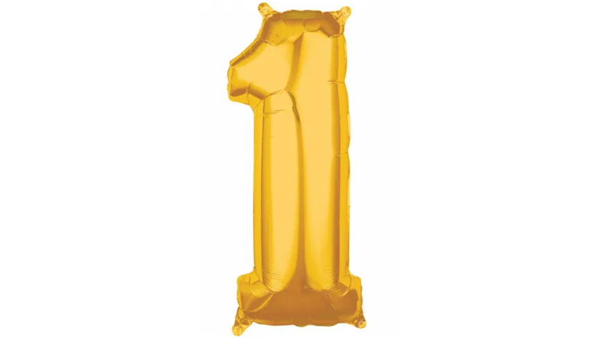 Amscan - Folienballon Zahl 1 gold 26