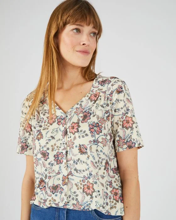 Tee-shirt manches courtes imprimé